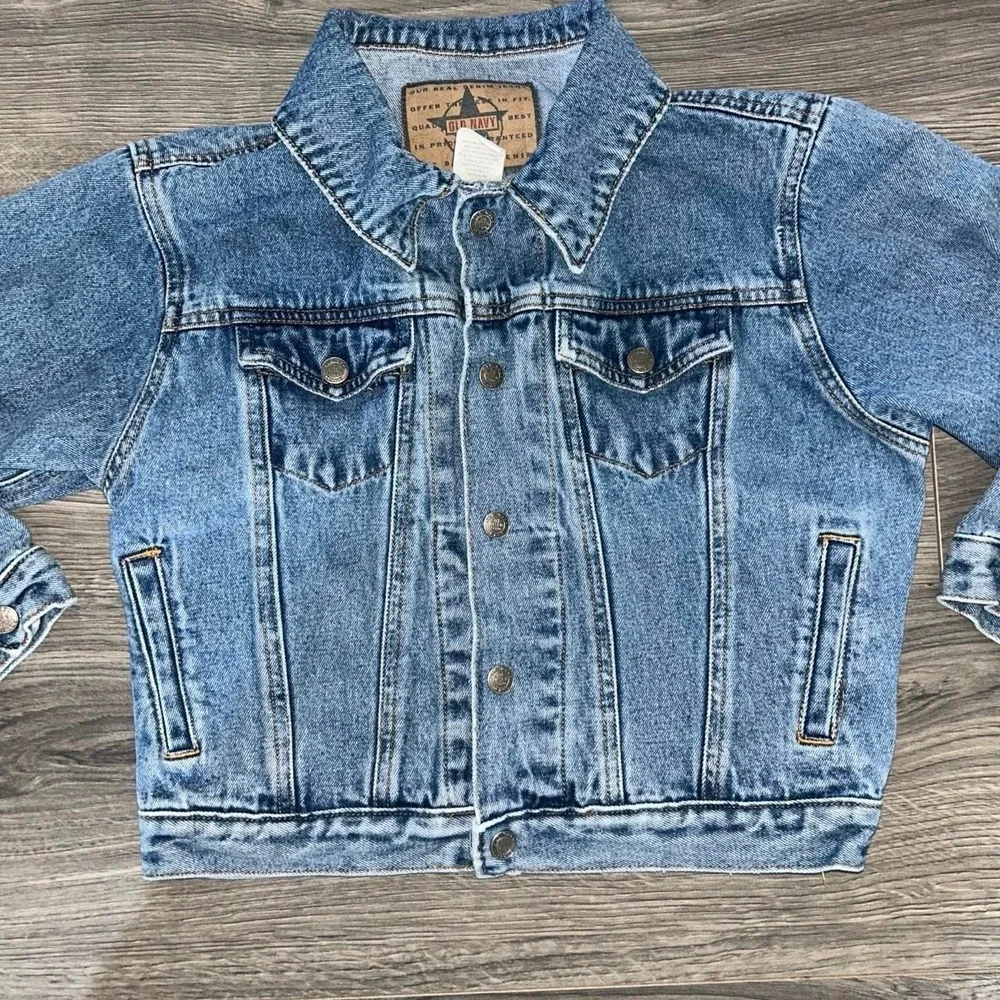 Vintage 90s Kids Blue denim jacket size 6/7